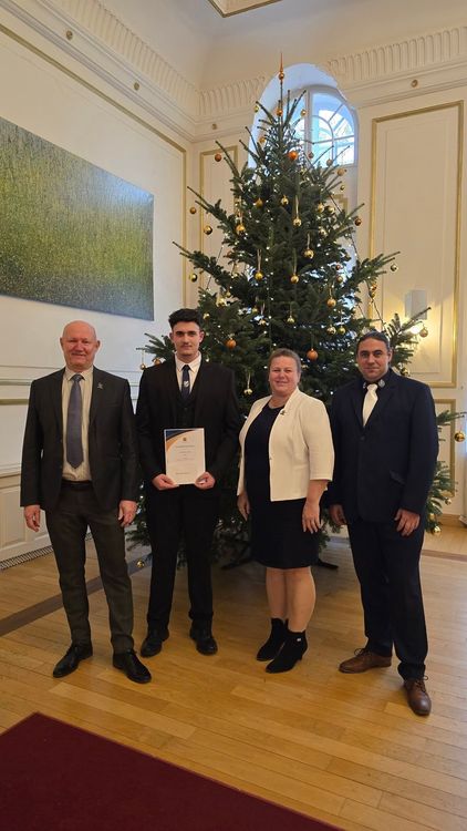 Elismerő oklevelet vehetett át Drevenka Ádám, 13/B osztályos tanulónk